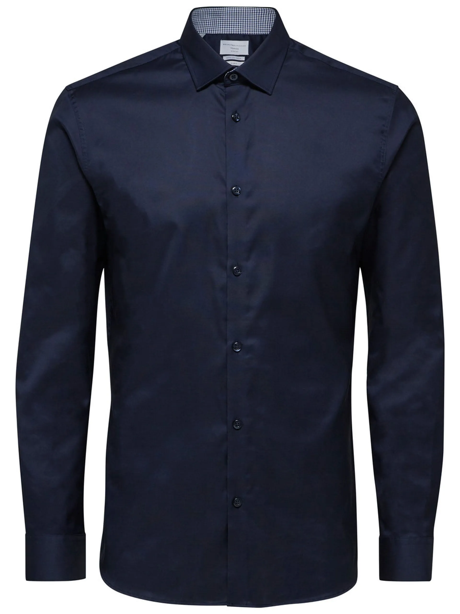 Selected Mark Long Sleeve Shirt Navy Blazer