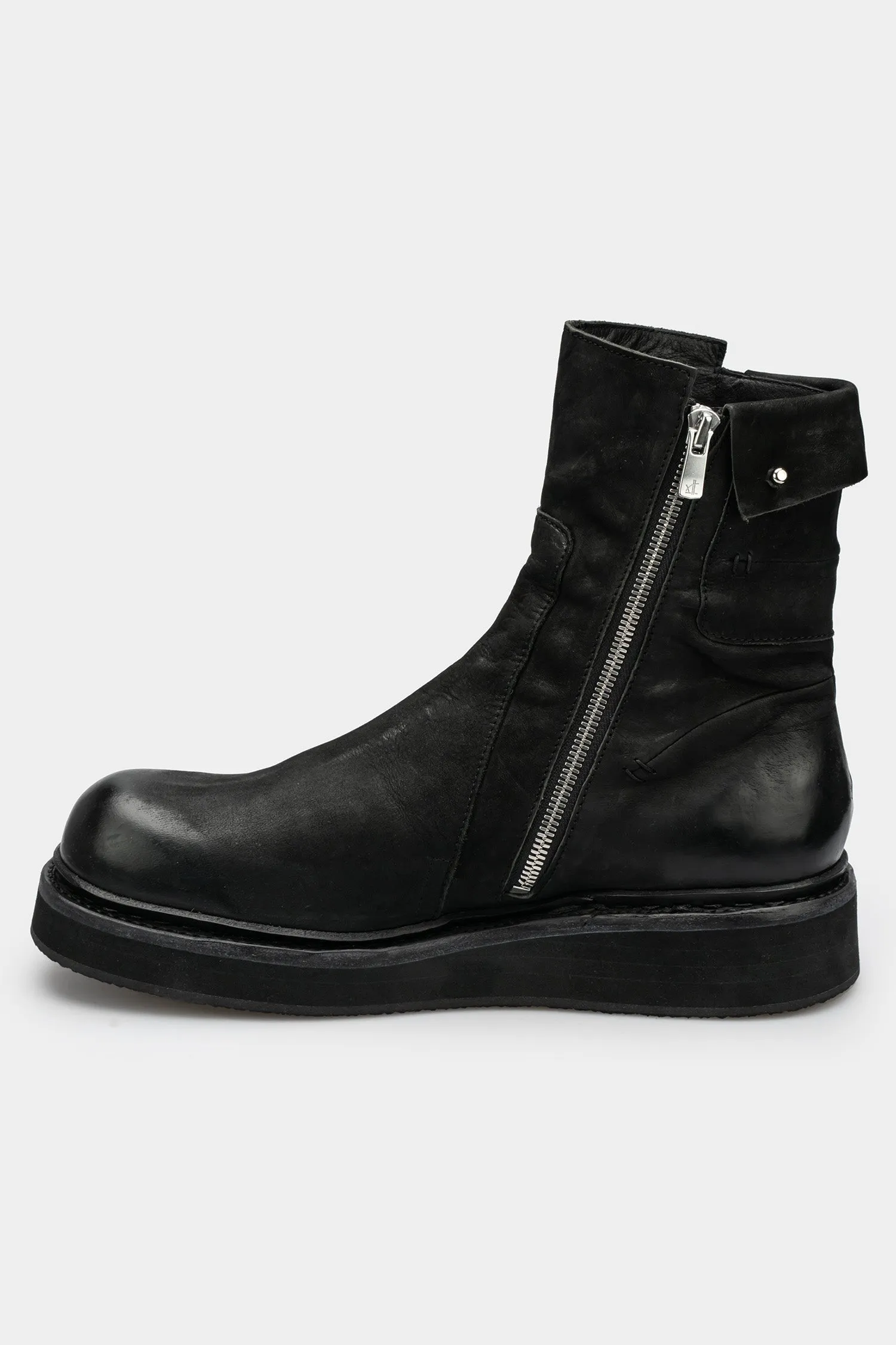 Side zip creeper boots