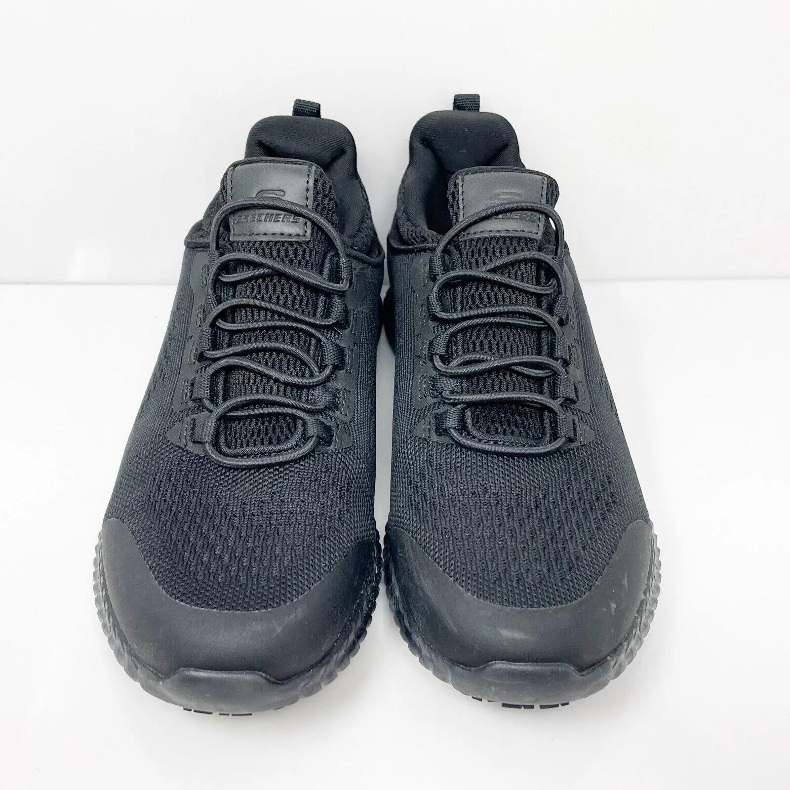 Skechers Womens Cessnock Carrboro SR 77260 Black Running Shoes Sneakers Size 6.5