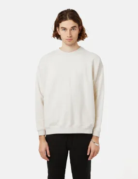 Snow Peak Crewneck Sweatshirt (Recycled Cotton) - Oatmeal Brown