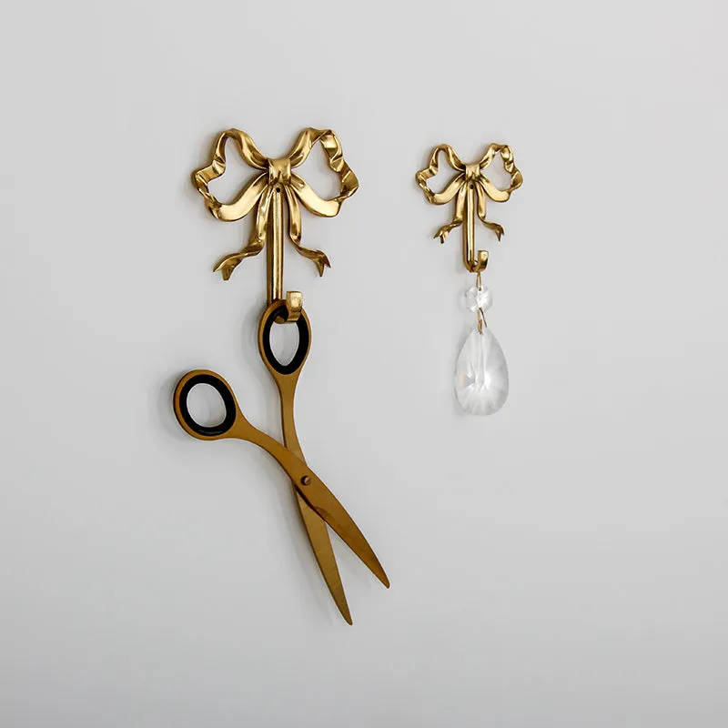 Solid Brass Bow Shape Wall Hook