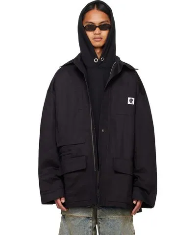 SPENCER BADU Black Tundra Parka