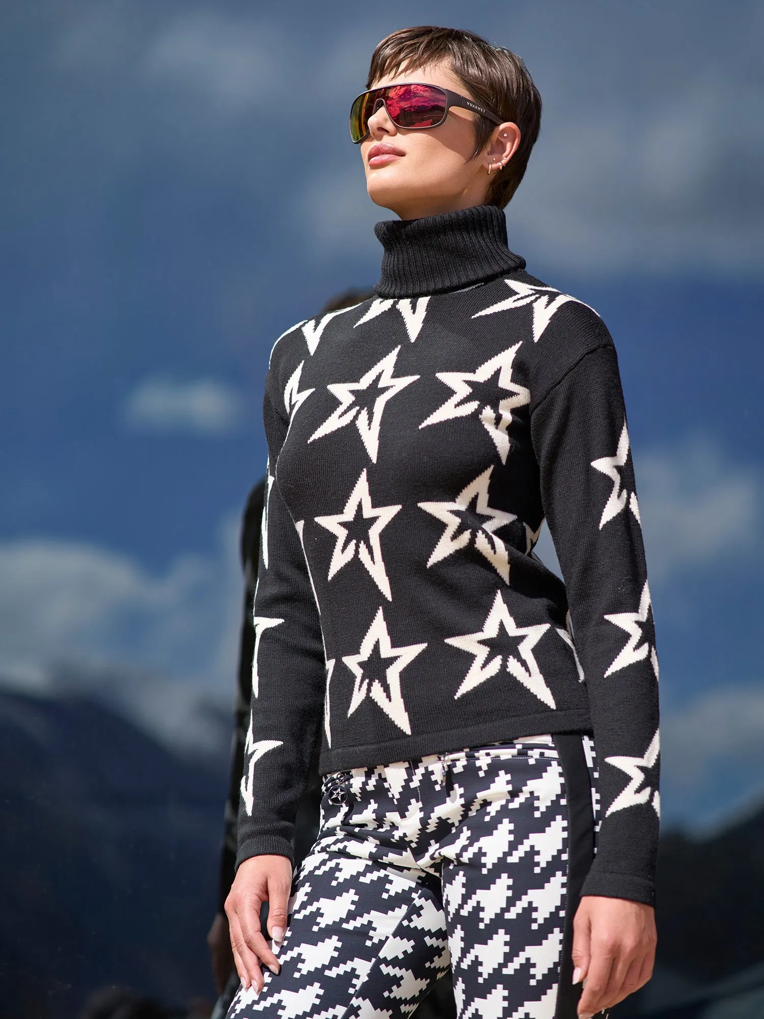 Stardust Turtleneck Ski Sweater