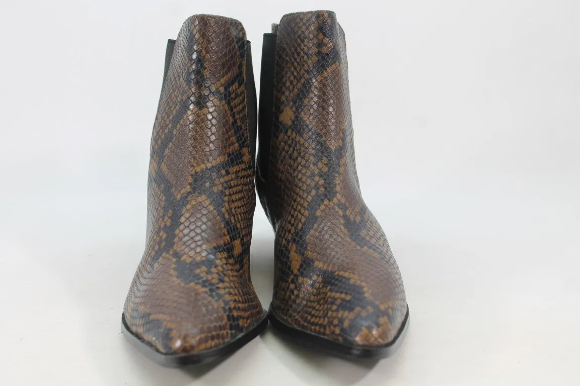 Steve Madden Cheyene Women's Brown Snake Boots 7.5M(ZAP11341)