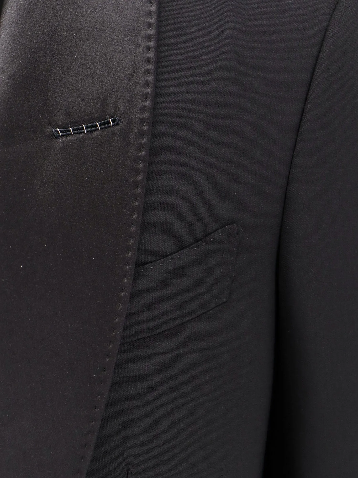 Stretch wool tuxedo