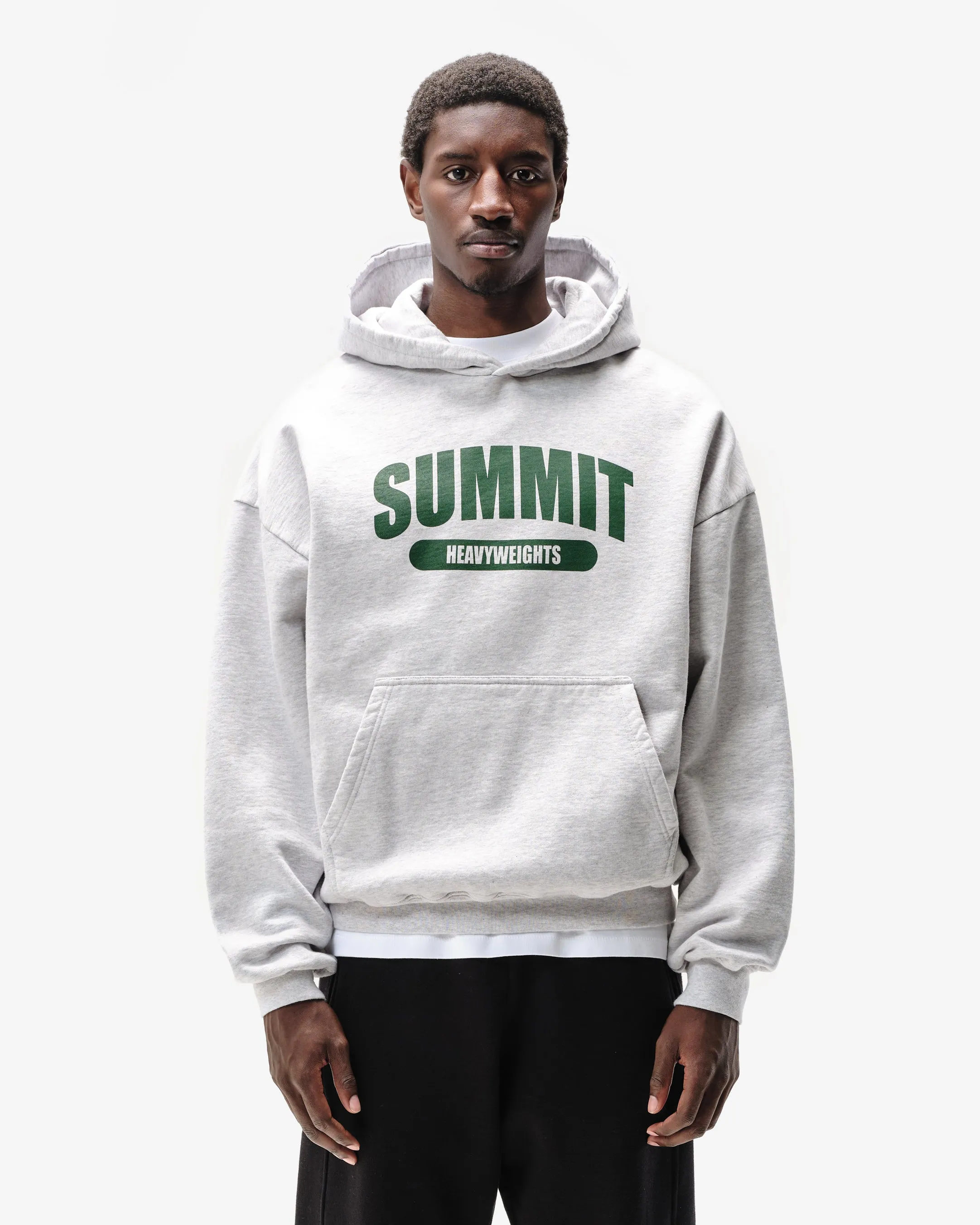 SUMMIT HEAVYWEIGHTS HOODIE - MARL GREY