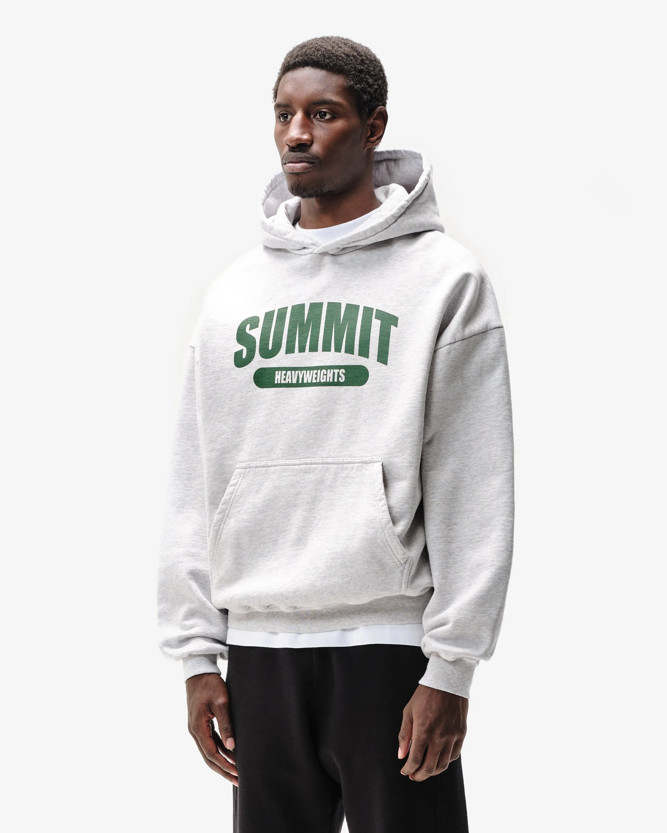 SUMMIT HEAVYWEIGHTS HOODIE - MARL GREY