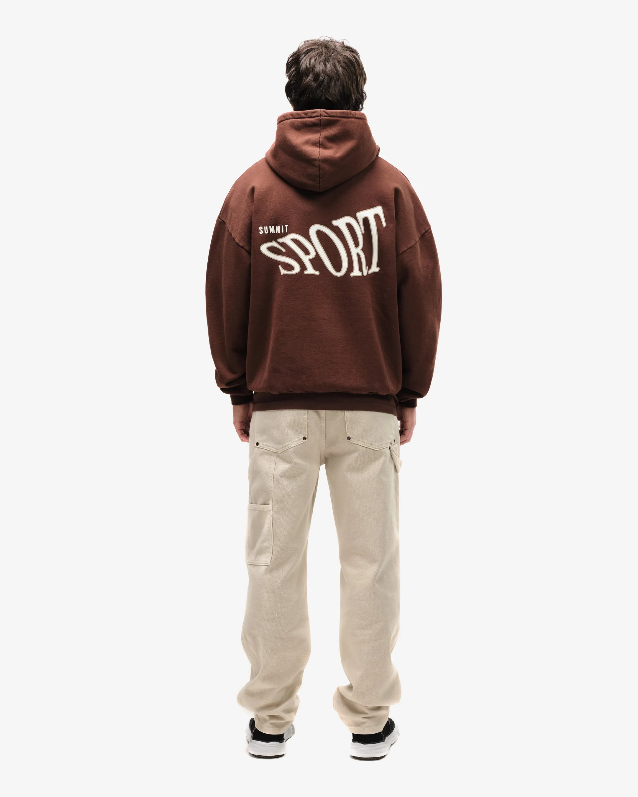 SUMMIT SPORT HOODIE - BROWN