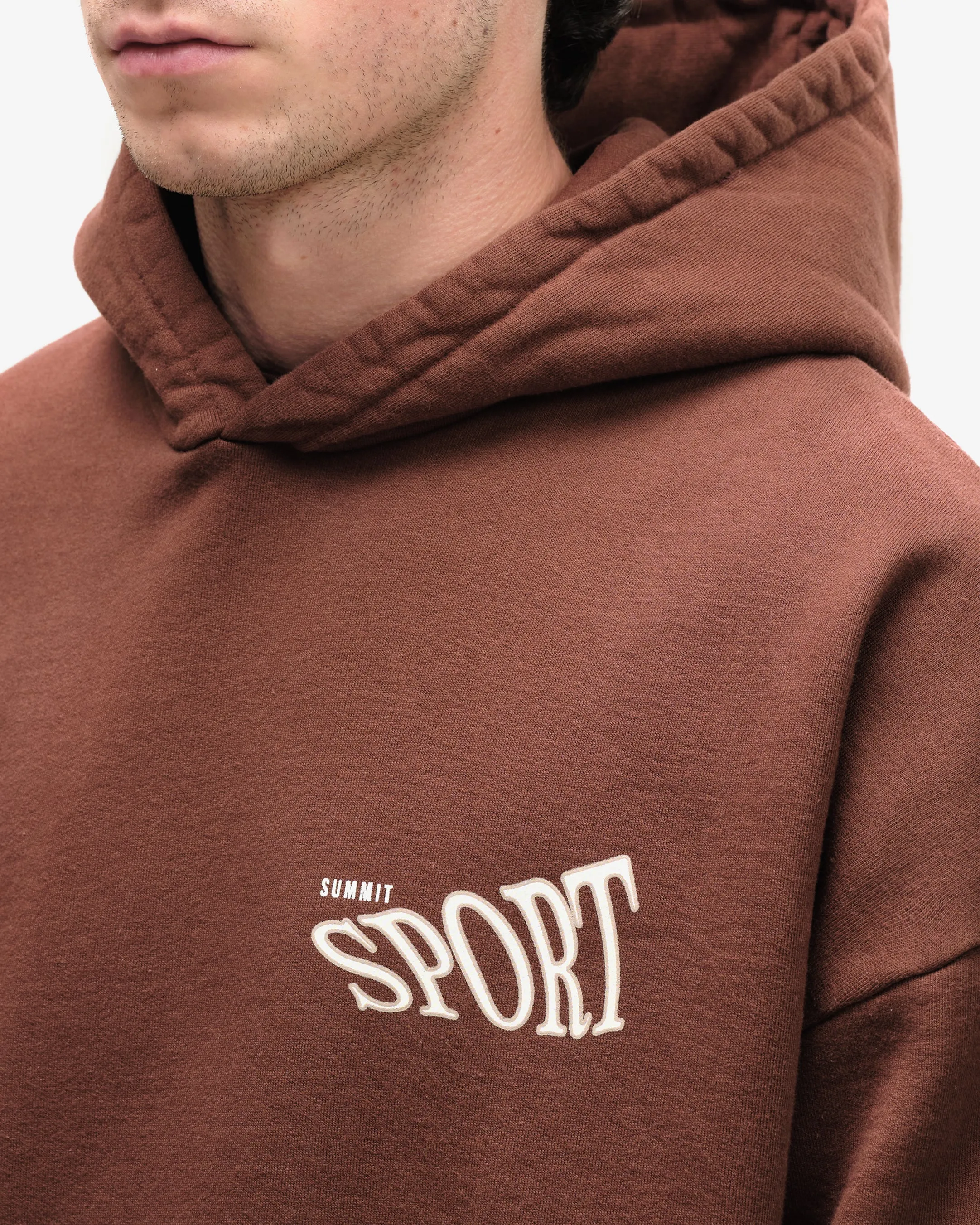 SUMMIT SPORT HOODIE - BROWN