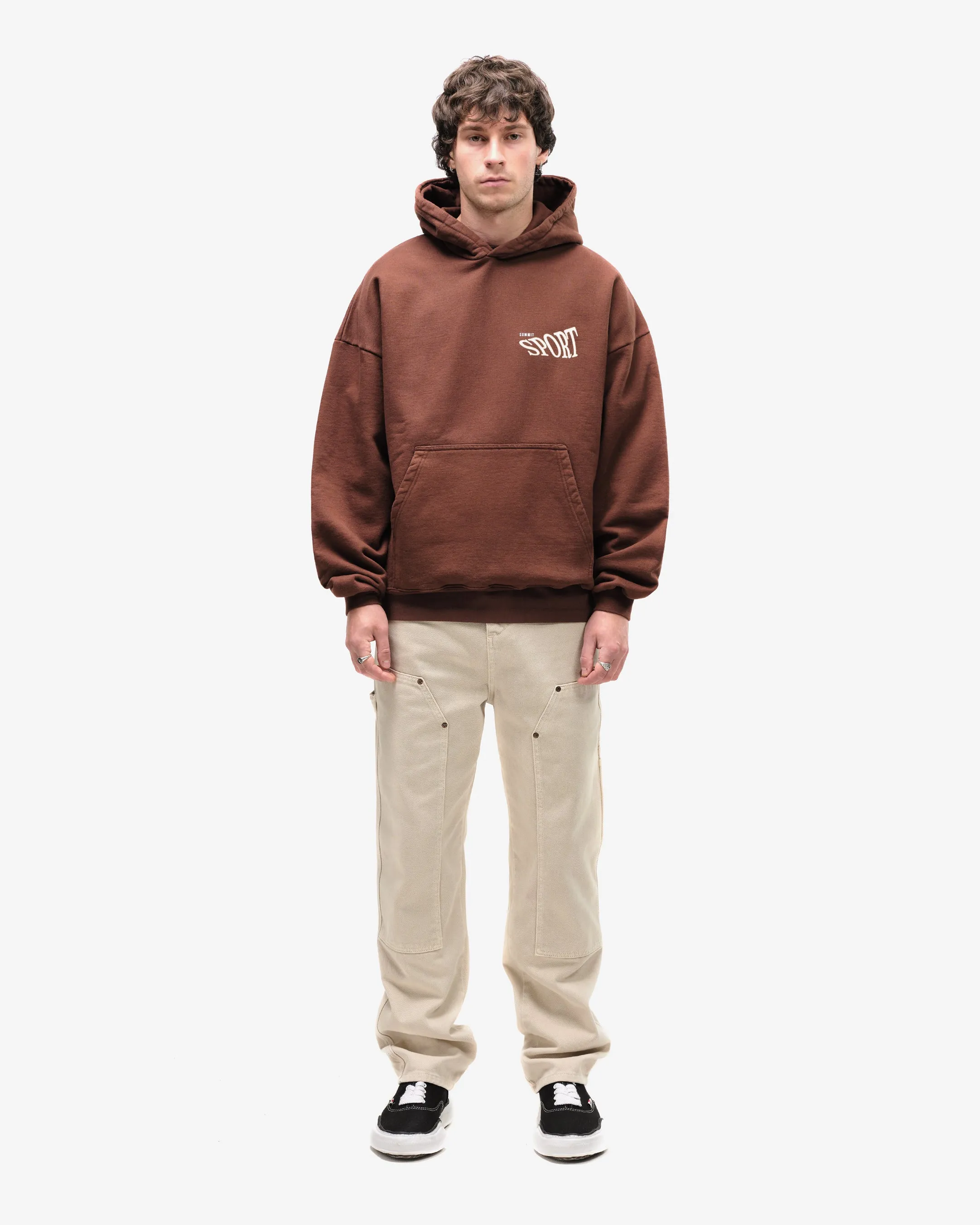 SUMMIT SPORT HOODIE - BROWN