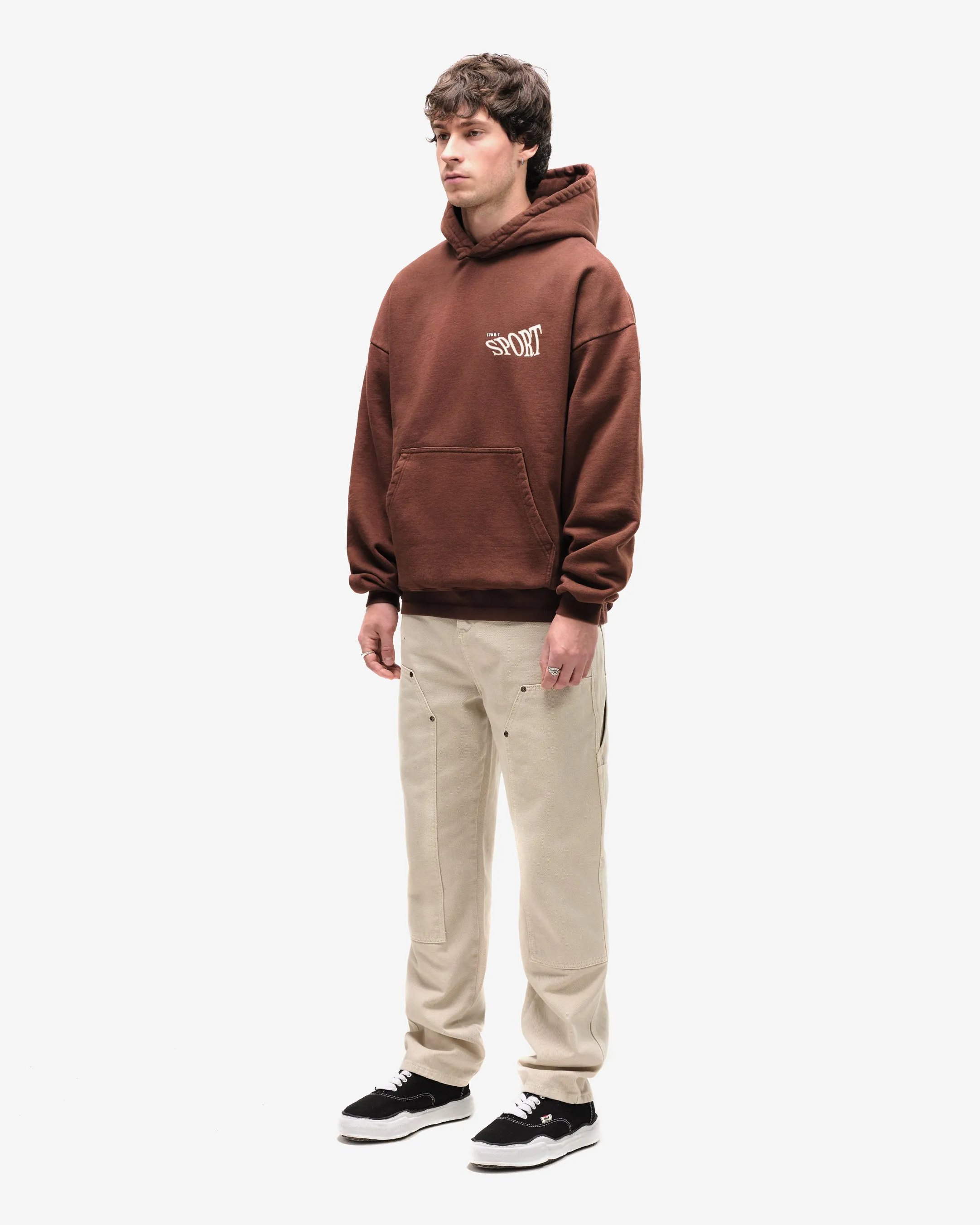 SUMMIT SPORT HOODIE - BROWN