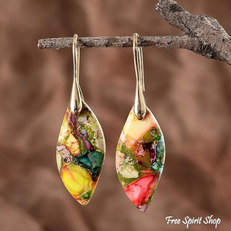 Sunny Imperial Jasper Earrings