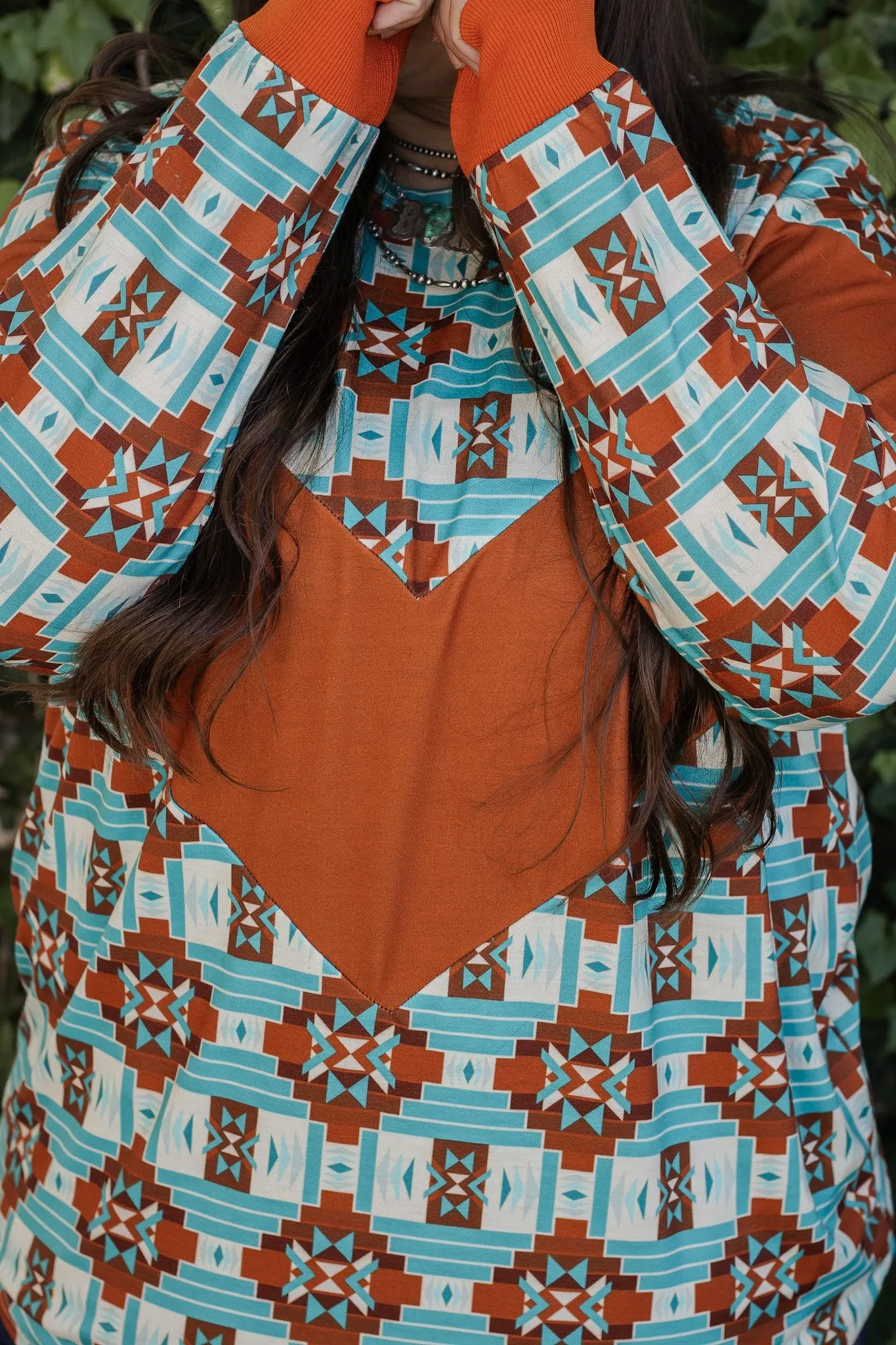 Sunset Aztec Sweater