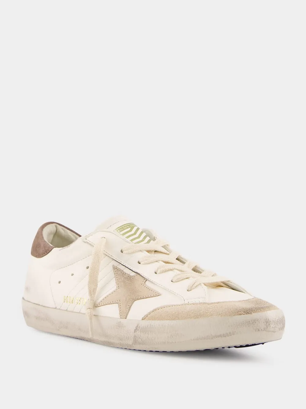 Super Star Penstar Leather Sneakers with Suede Details