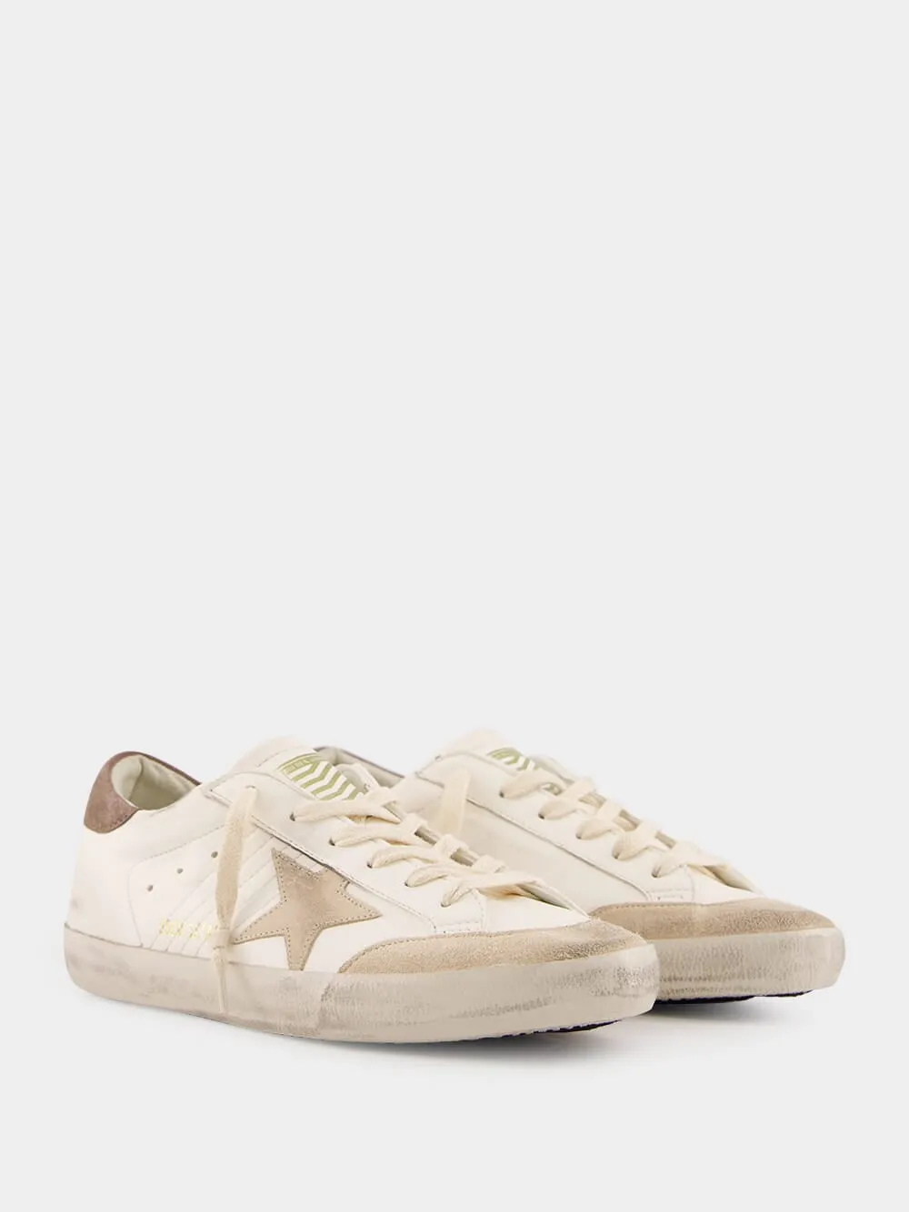 Super Star Penstar Leather Sneakers with Suede Details