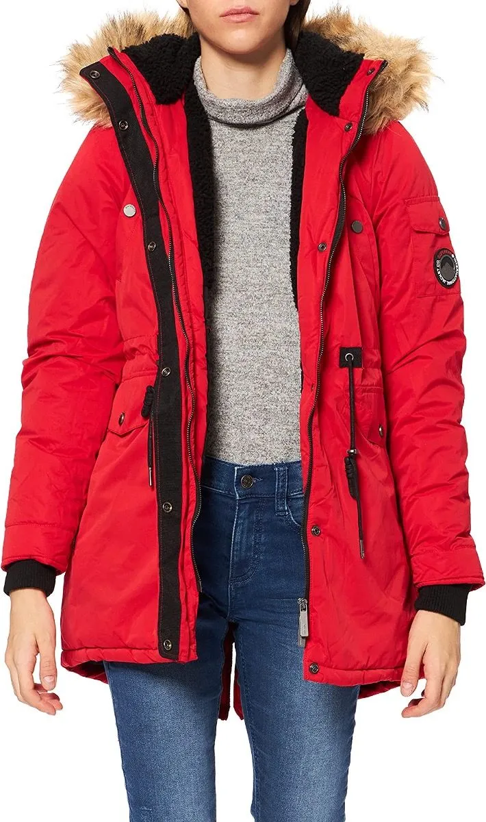 Superdry Womens Nadare Parka Jackets Burnt Red