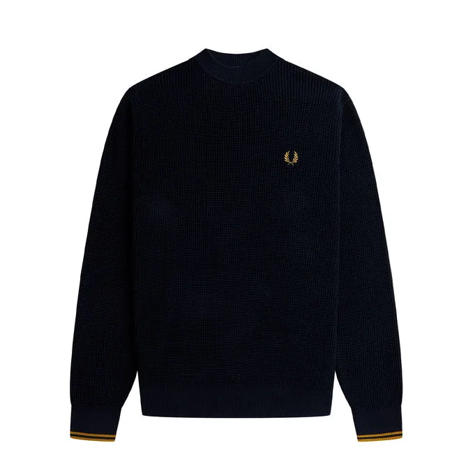 SWEATSHIRT WAFFLE STITCH Man Navy