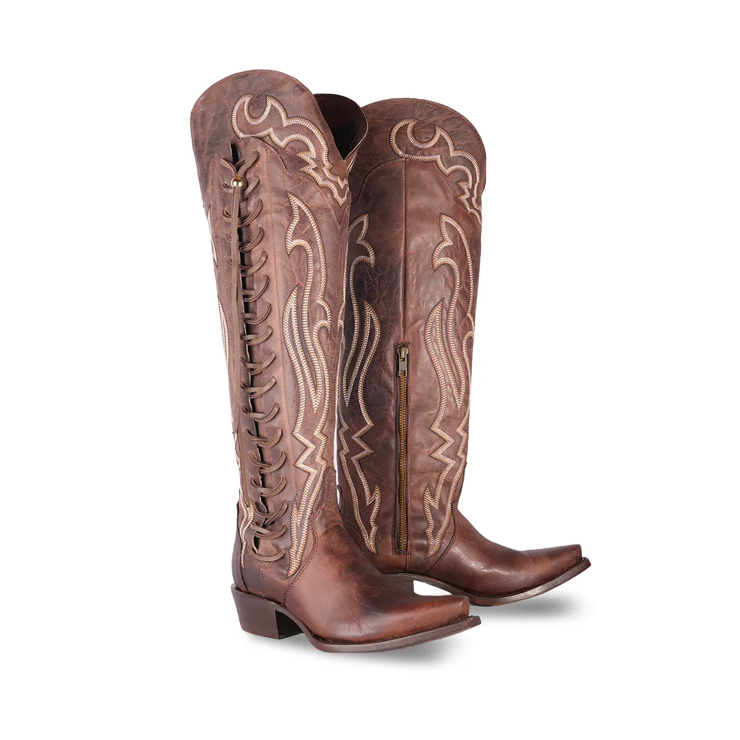 Texas Country Womens Western Boot E800 SIBERIA CAF / TANIA RETRO