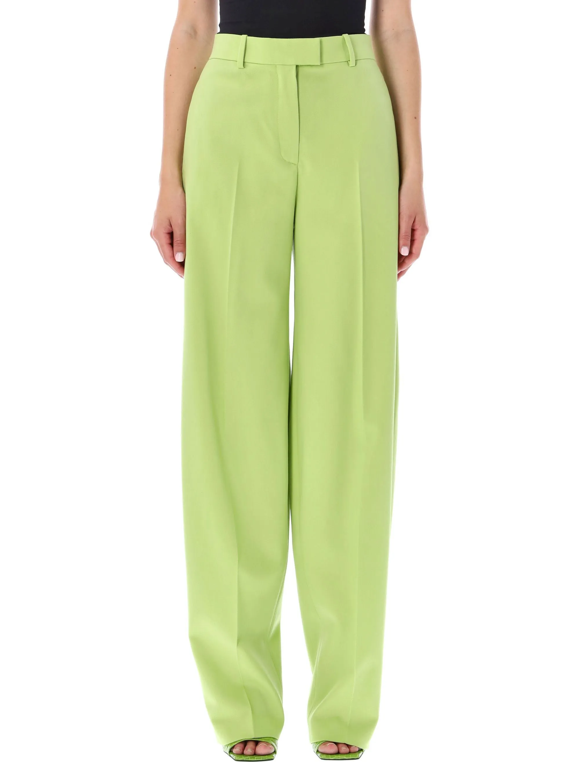 The Attico High-Rise Wide-Leg Pants