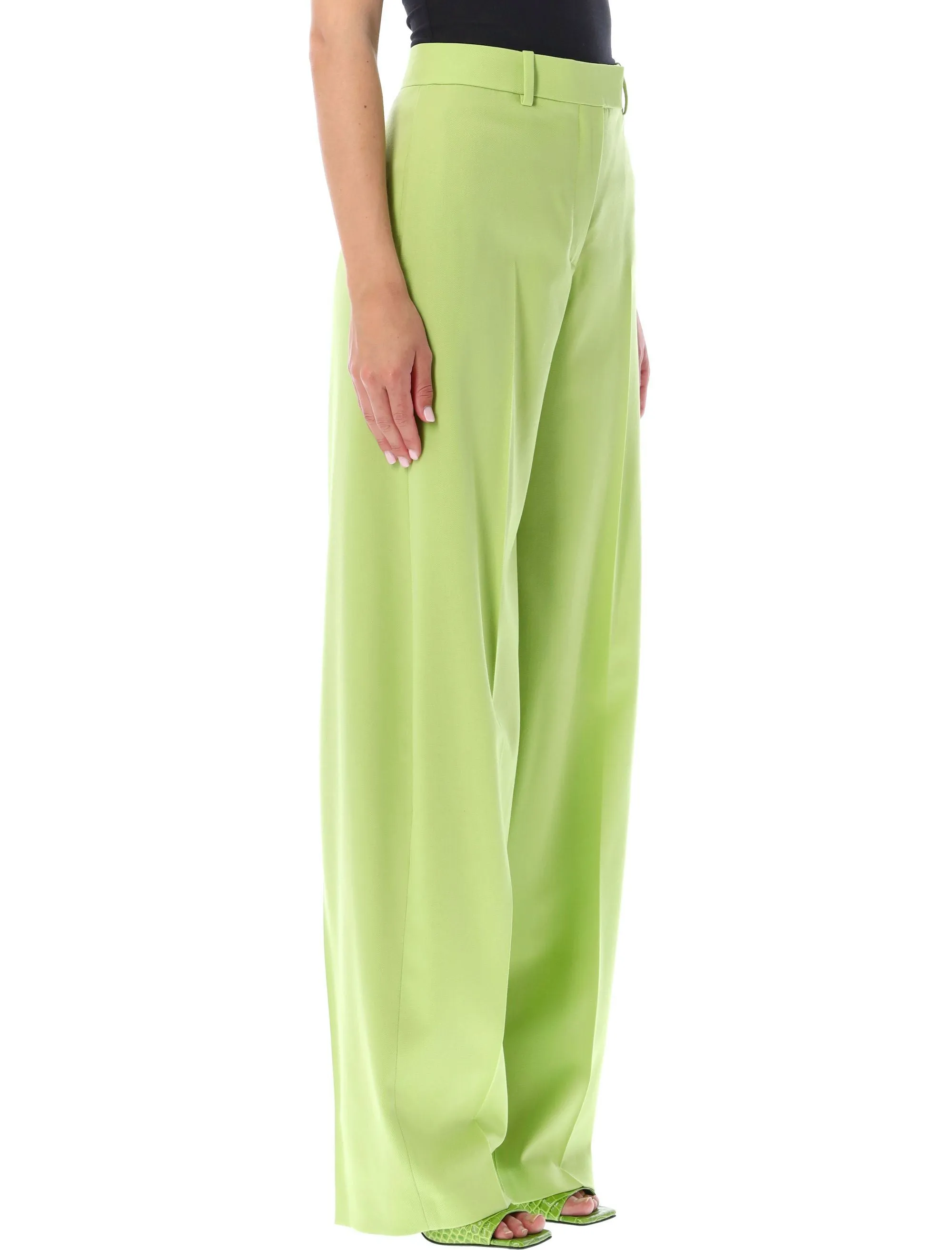 The Attico High-Rise Wide-Leg Pants