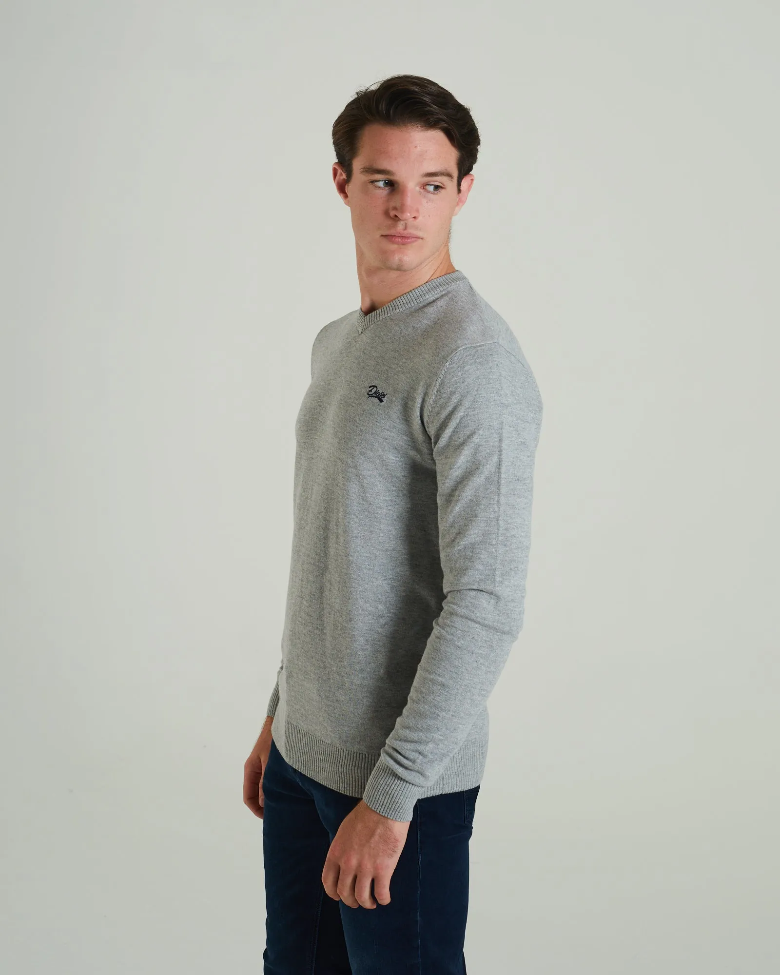 Tom V Neck Grey