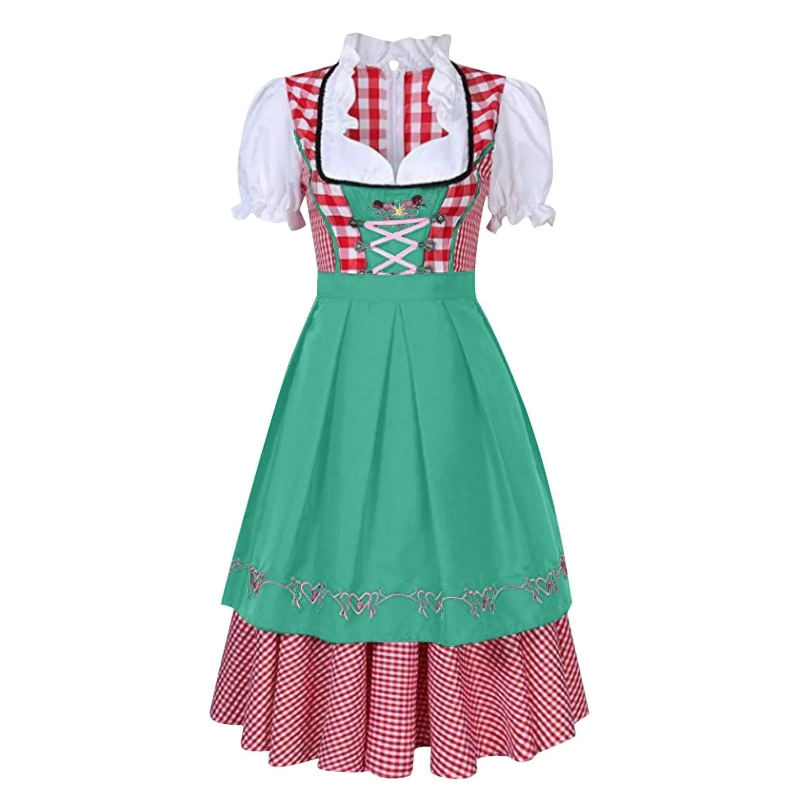 Traditional Bavarian Octoberfest German Beer Wench Cosplay Costume