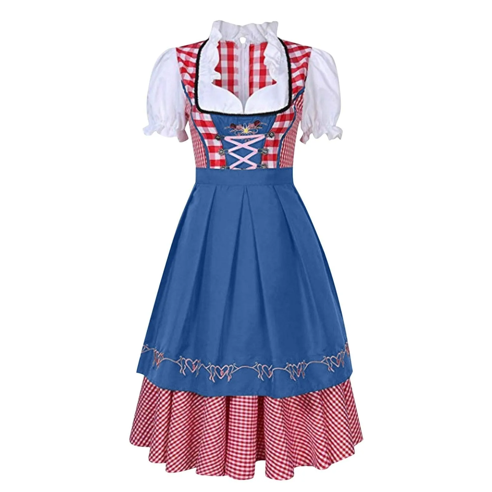 Traditional Bavarian Octoberfest German Beer Wench Cosplay Costume