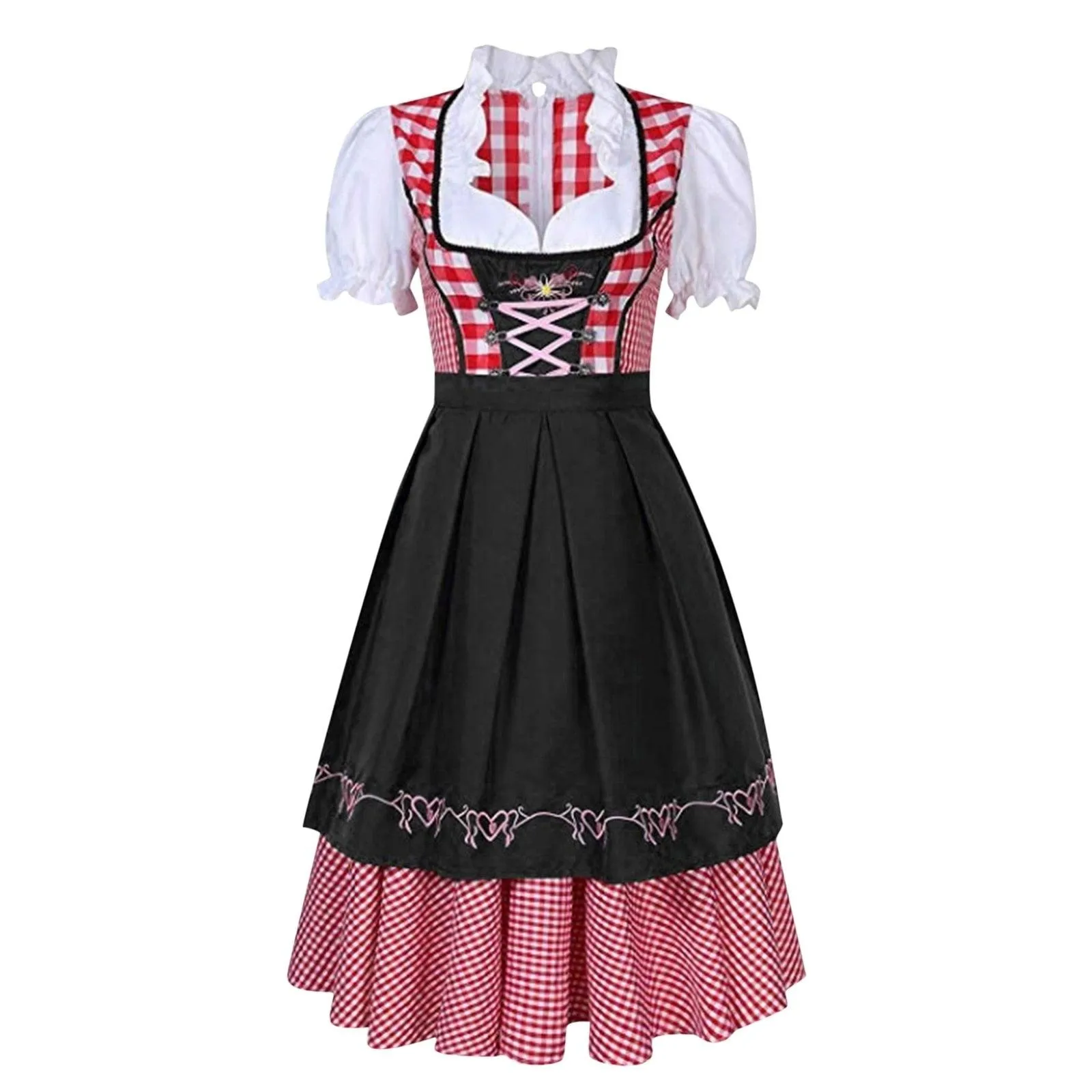 Traditional Bavarian Octoberfest German Beer Wench Cosplay Costume