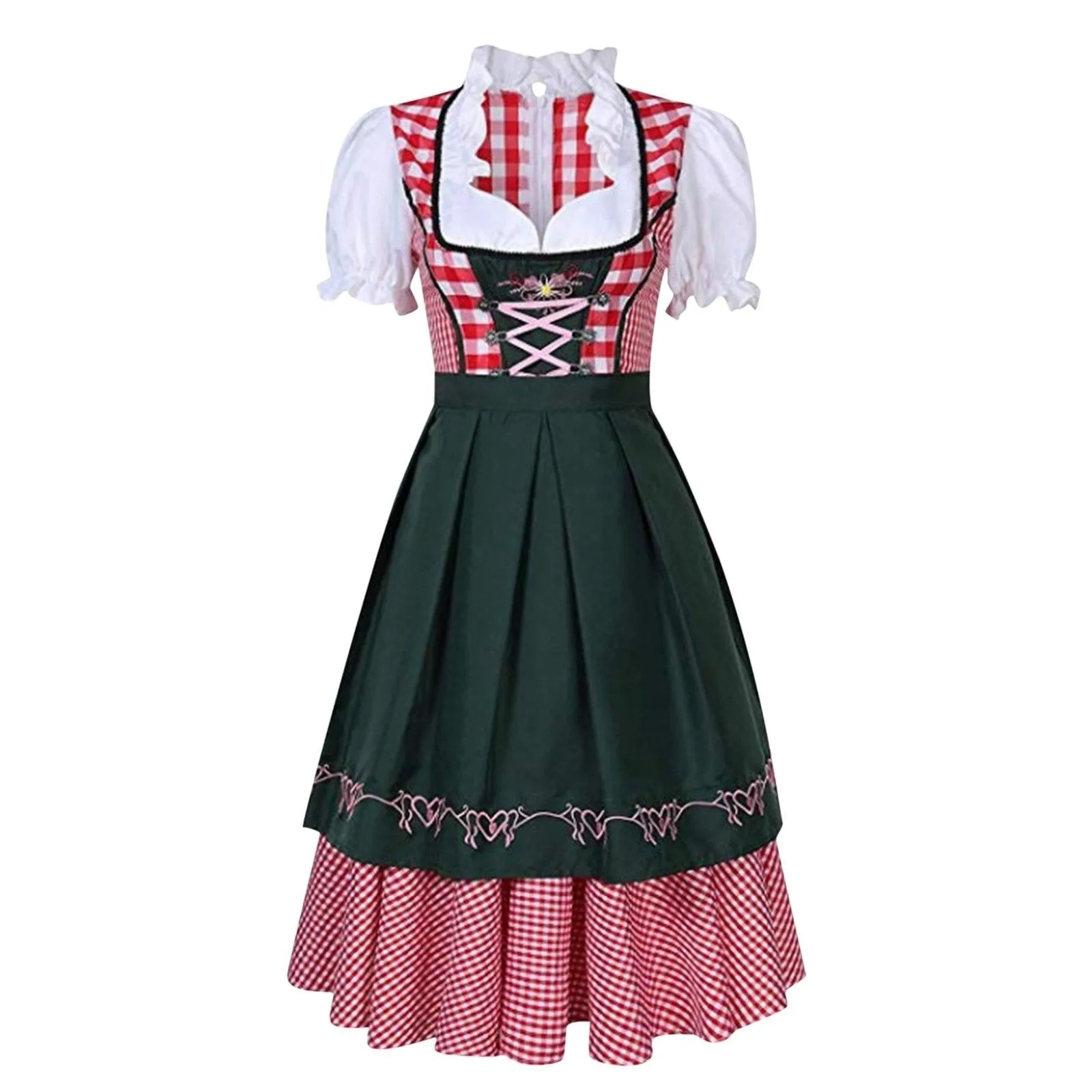 Traditional Bavarian Octoberfest German Beer Wench Cosplay Costume