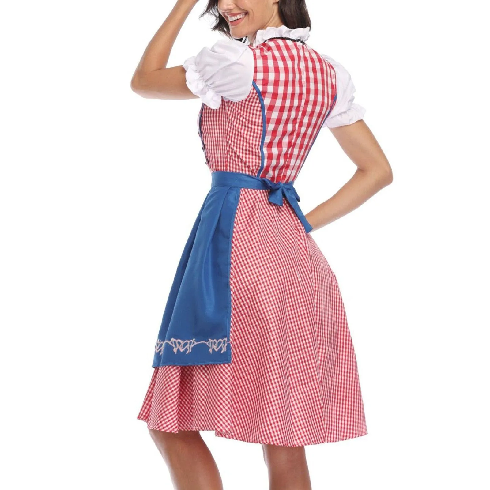 Traditional Bavarian Octoberfest German Beer Wench Cosplay Costume