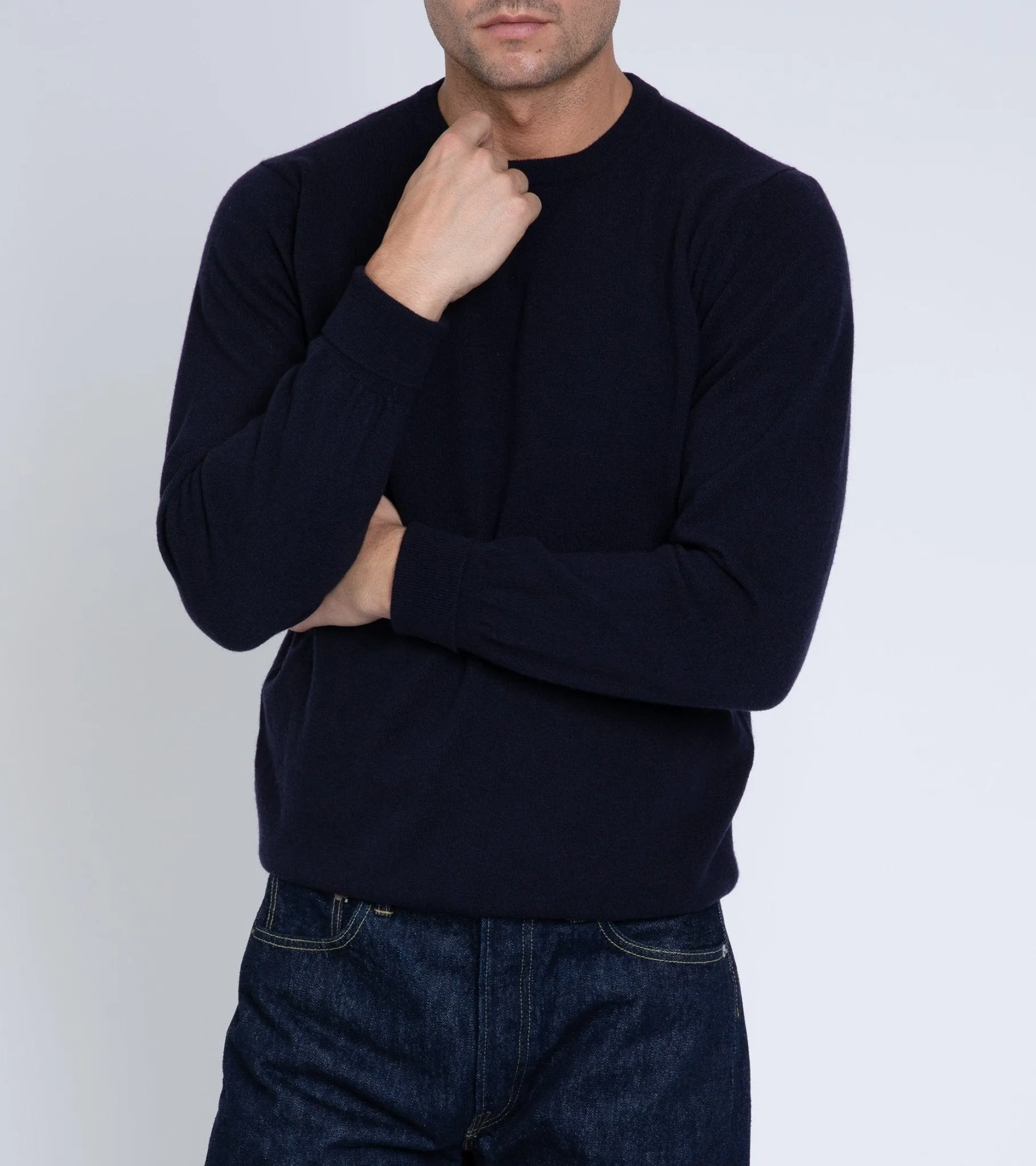 Trunk Walden Geelong Crew Neck Sweater: Navy