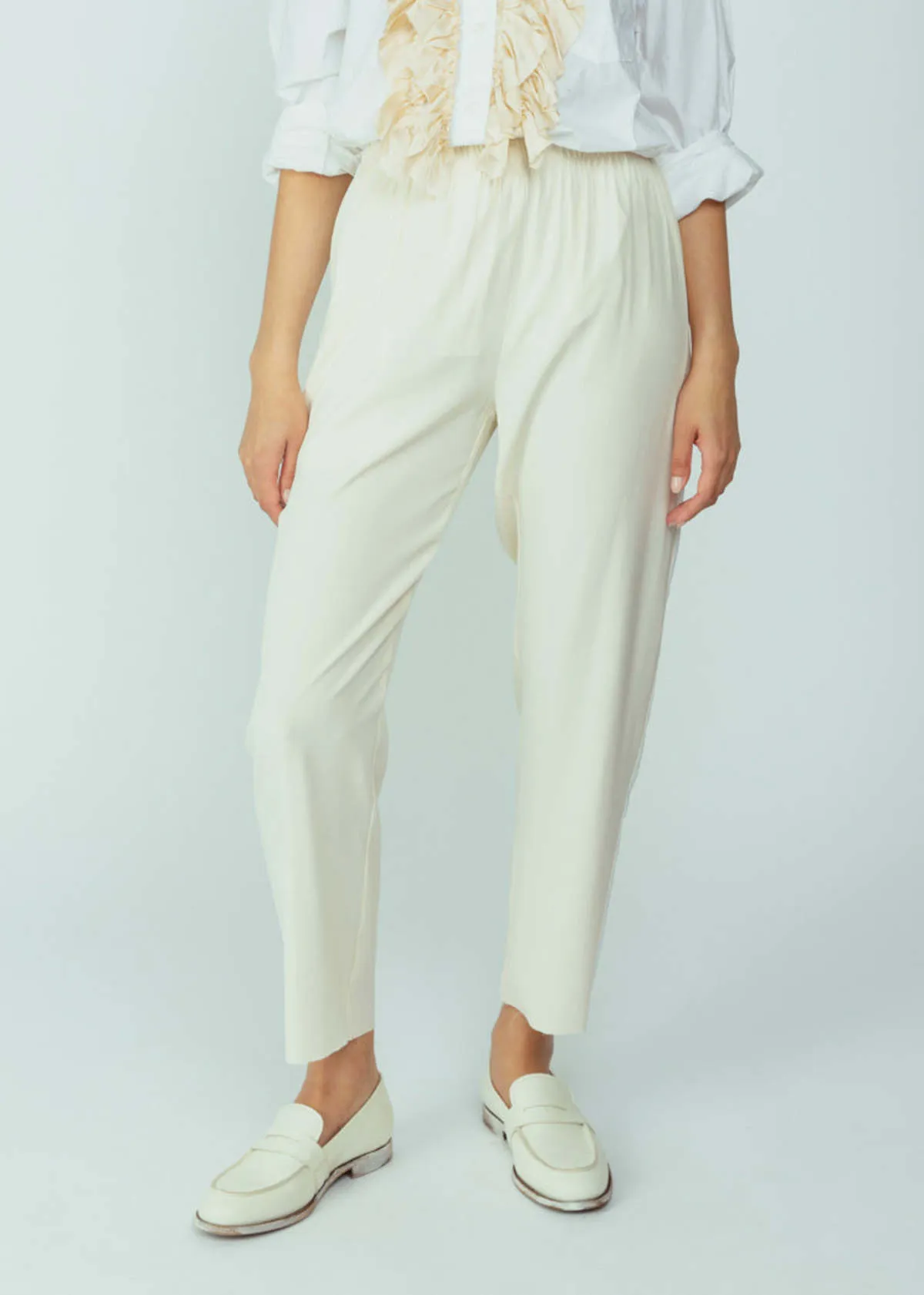 Tuxedo Pant - Cream