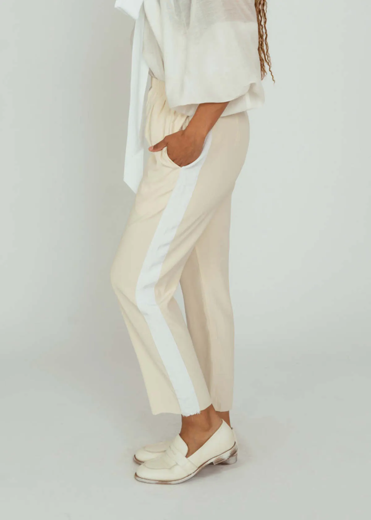 Tuxedo Pant - Cream