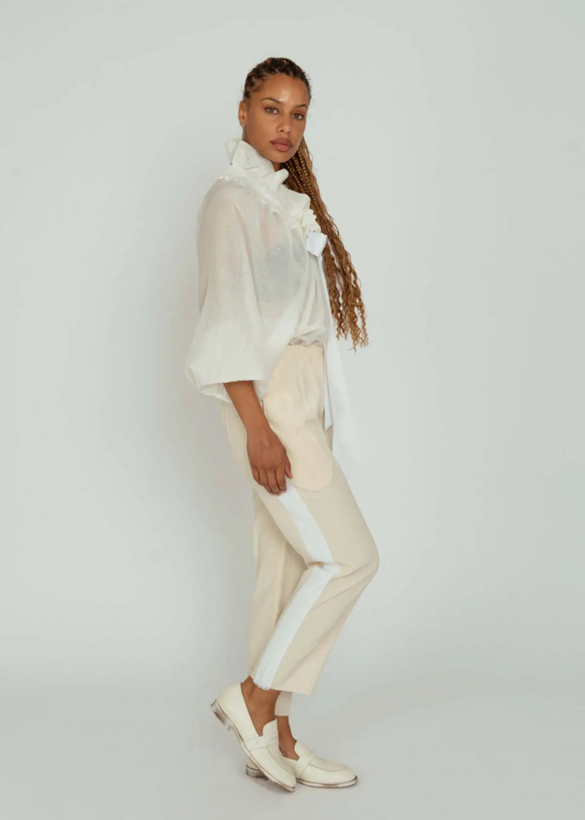 Tuxedo Pant - Cream