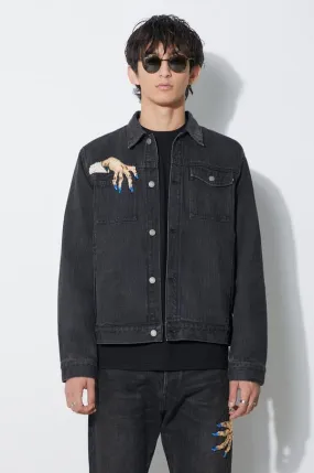 Undercover denim jacket Blouson men's black color UC2C4212