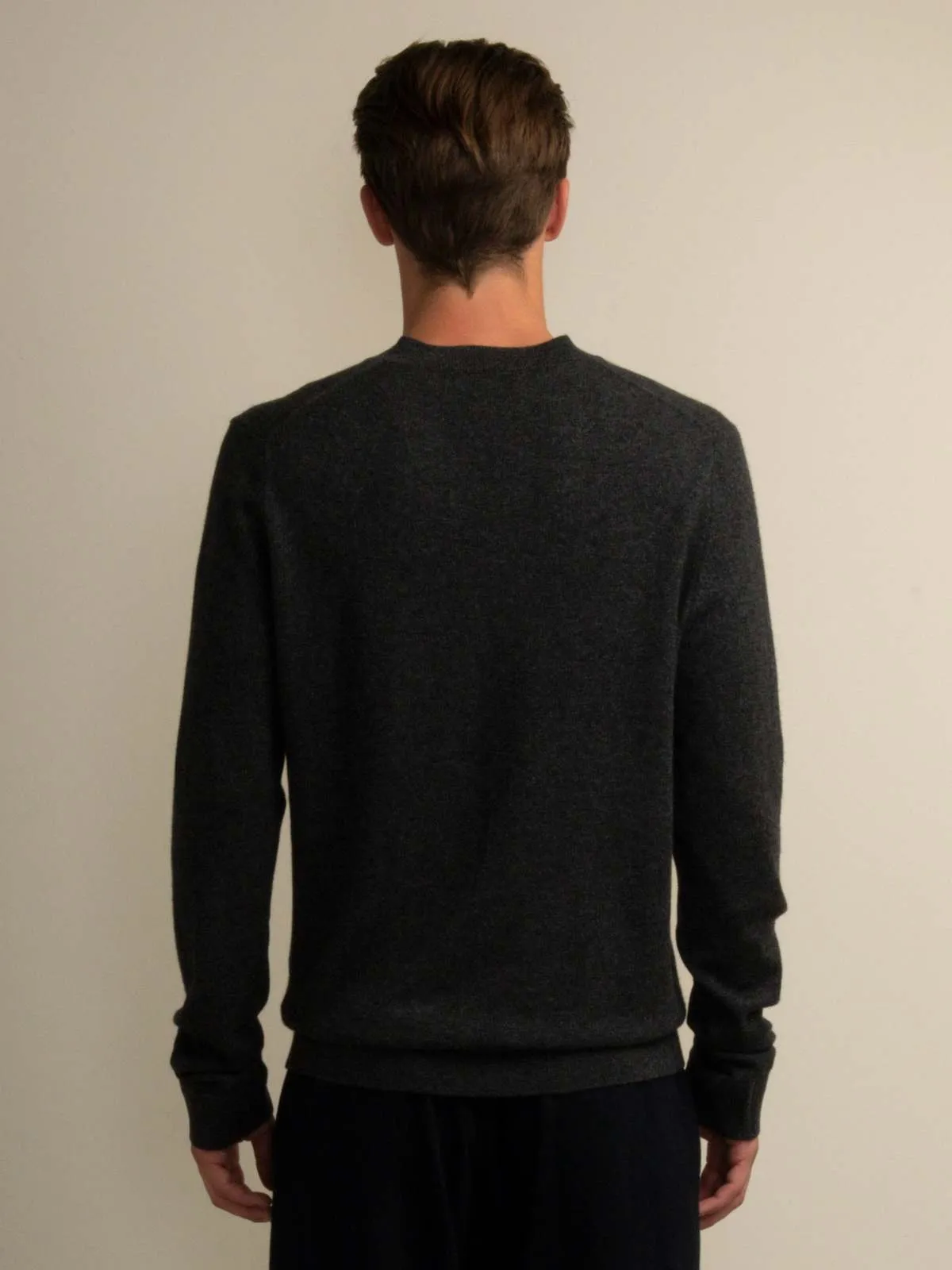 V Neck Sweater - Graphite