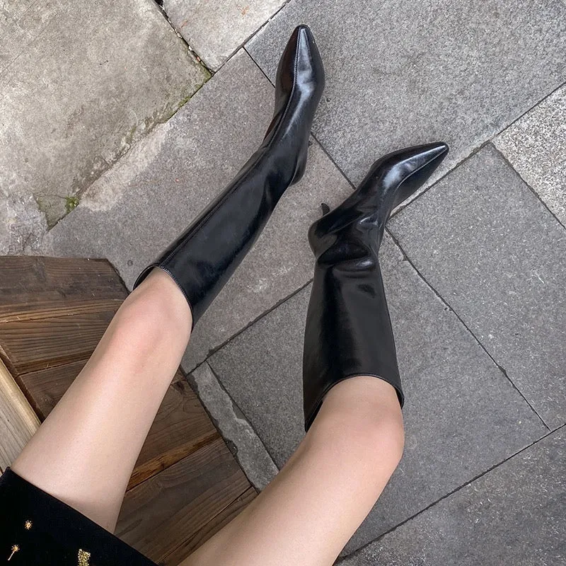 WERCA FAUX LEATHER BOOTS