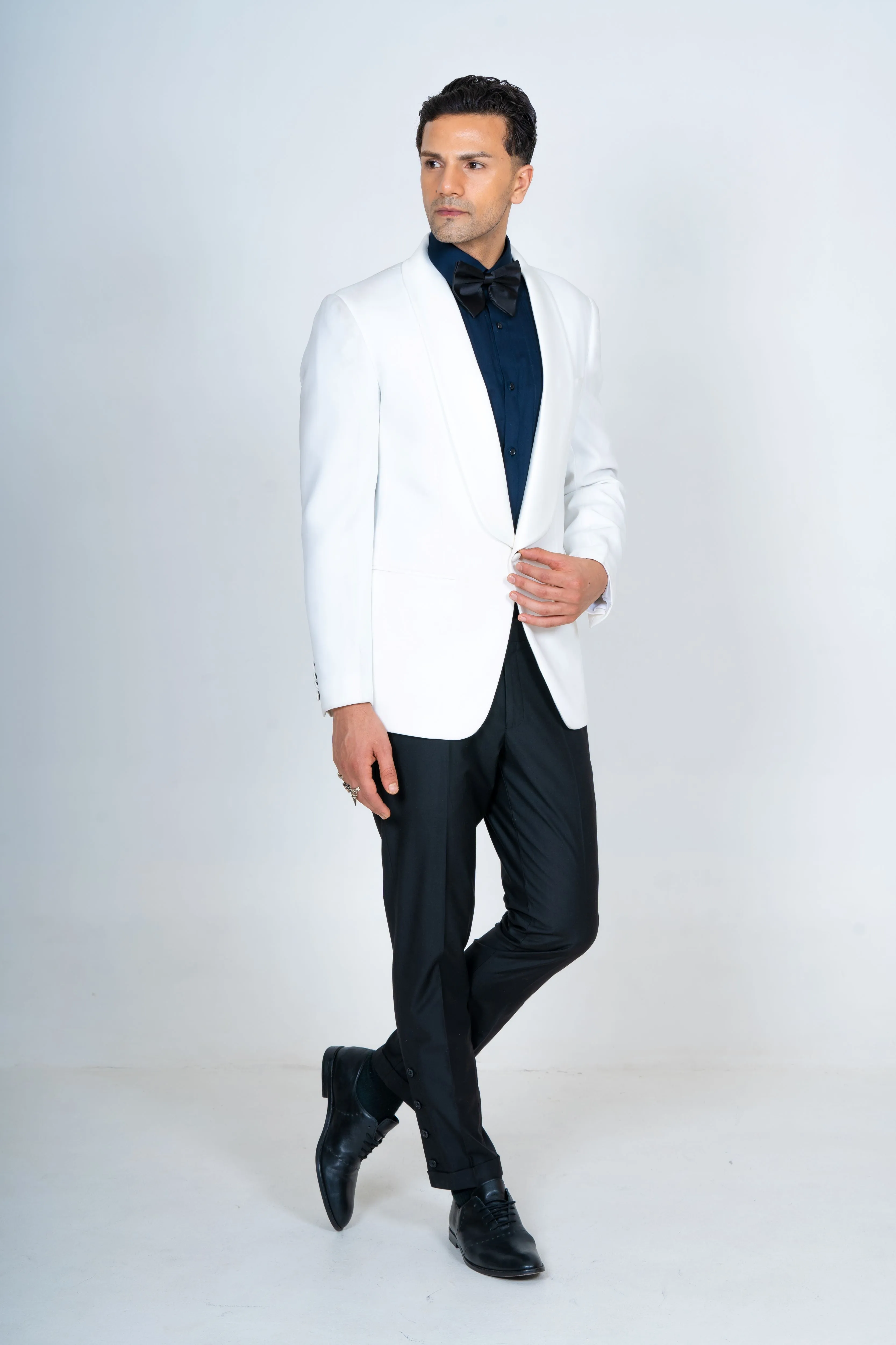 White Tuxedo Blazer