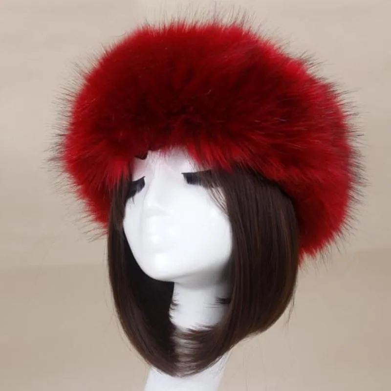 Winter Fashion Casual Warm Synthetic Fur Beanies for Women