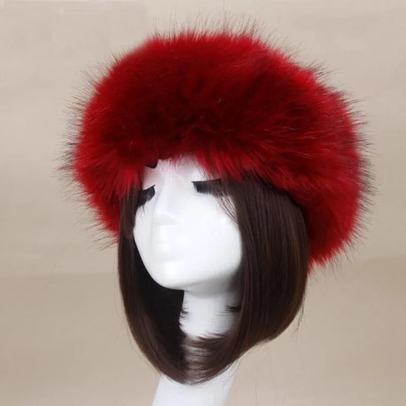 Winter Fashion Casual Warm Synthetic Fur Beanies for Women