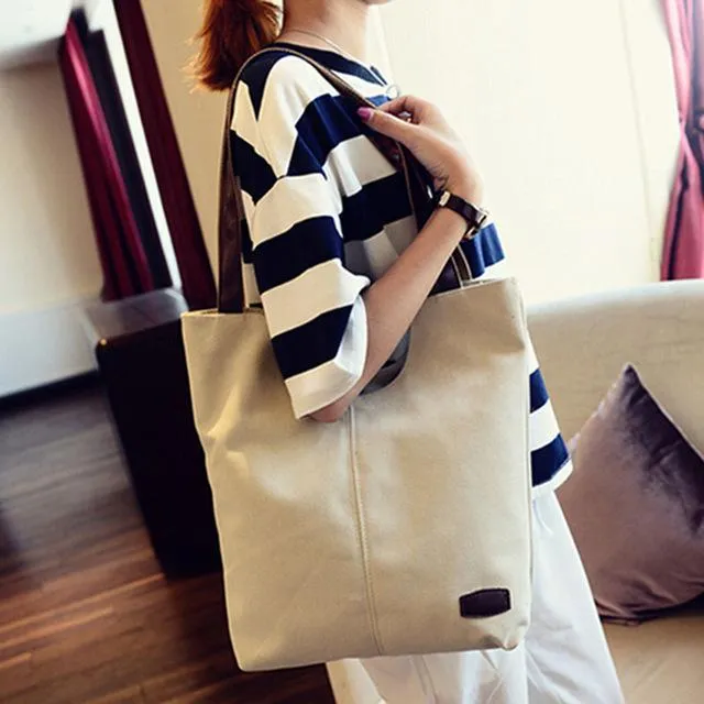 Women's Casual Vintage Fashion Bohemian Canvas Tote Shoulder Bag