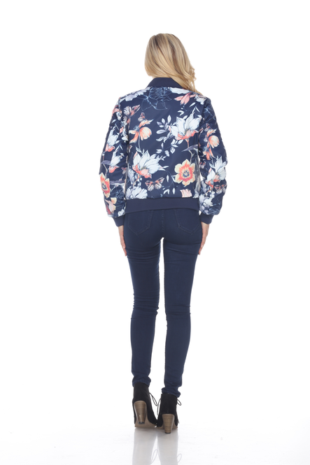 Women's Floral Bomber Jacket