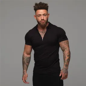 Xituodai Man Fashion Polo Shirt Casual Fashion Plain Color Short Sleeve High Quality Slim Polo Shirt Men Fitness Polo homme