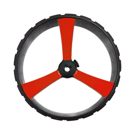 ZIP X3 REAR WHEEL 15MM AXLE - BLACK LEFT